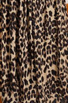 Plus Size Leopard Print Midi Skirt